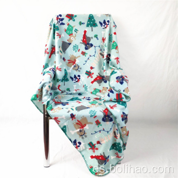 Manta de vellón polar de doble cepillo de alta calidad para una manta de picnic impermeable para bebés